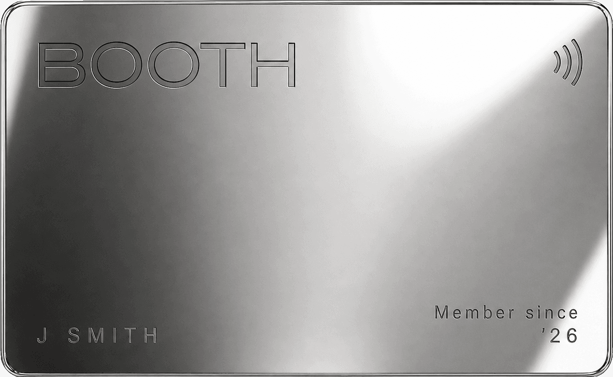 The Booth member card